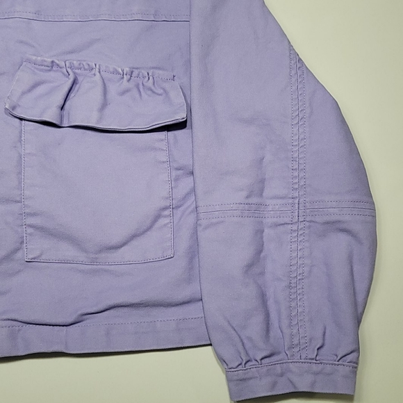 Lavender Pull and Bear Jean Jacket, Size Small - Picture 4 of 10